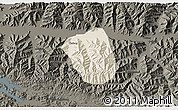 Shaded Relief 3D Map of Qonggyai, darken