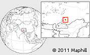 Blank Location Map of Qonggyai