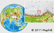 Physical Location Map of Qonggyai