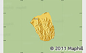 Savanna Style Map of Qonggyai, single color outside