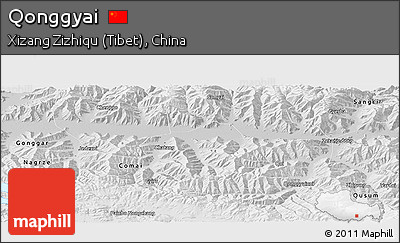 Physical Panoramic Map of Qonggyai