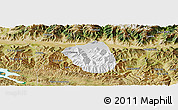Physical Panoramic Map of Qonggyai, satellite outside