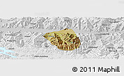 Satellite Panoramic Map of Qonggyai, physical outside