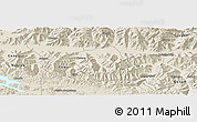 Shaded Relief Panoramic Map of Qonggyai