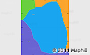 Political Simple Map of Qonggyai