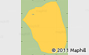 Savanna Style Simple Map of Qonggyai, single color outside