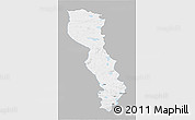 Gray 3D Map of Raingoin, single color outside