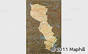 Satellite 3D Map of Raingoin, darken