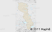Shaded Relief 3D Map of Raingoin, physical outside