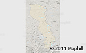 Shaded Relief 3D Map of Raingoin, semi-desaturated