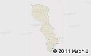 Shaded Relief 3D Map of Raingoin, single color outside