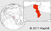 Blank Location Map of Raingoin, highlighted parent region