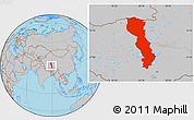 Gray Location Map of Raingoin