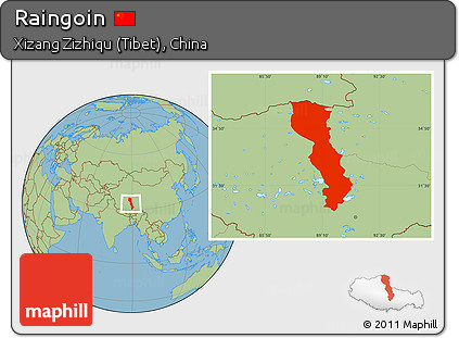 Savanna Style Location Map of Raingoin