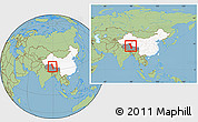 Savanna Style Location Map of Raingoin, highlighted country, highlighted parent region, within the entire country