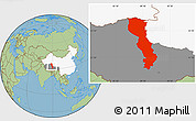 Savanna Style Location Map of Raingoin, highlighted country, highlighted parent region