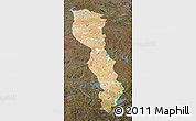Satellite Map of Raingoin, darken