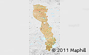 Satellite Map of Raingoin, physical outside