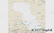 Physical Panoramic Map of Raingoin, shaded relief outside