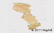Satellite Panoramic Map of Raingoin, cropped outside