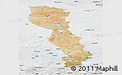 Satellite Panoramic Map of Raingoin, physical outside