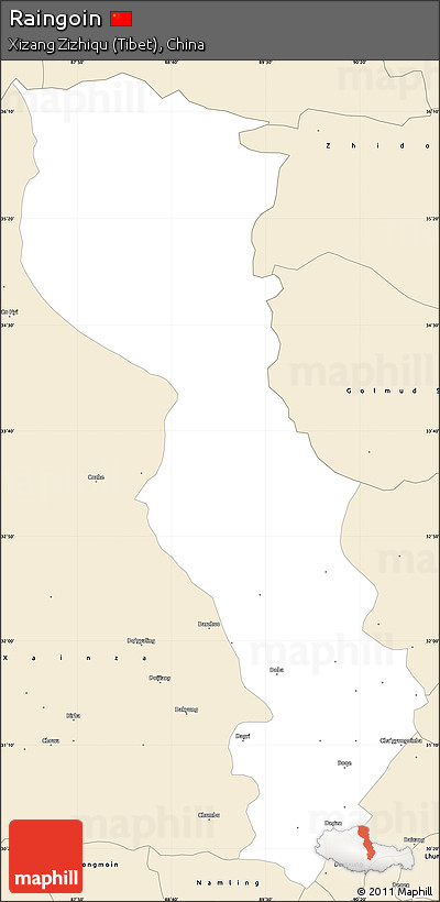 Classic Style Simple Map of Raingoin