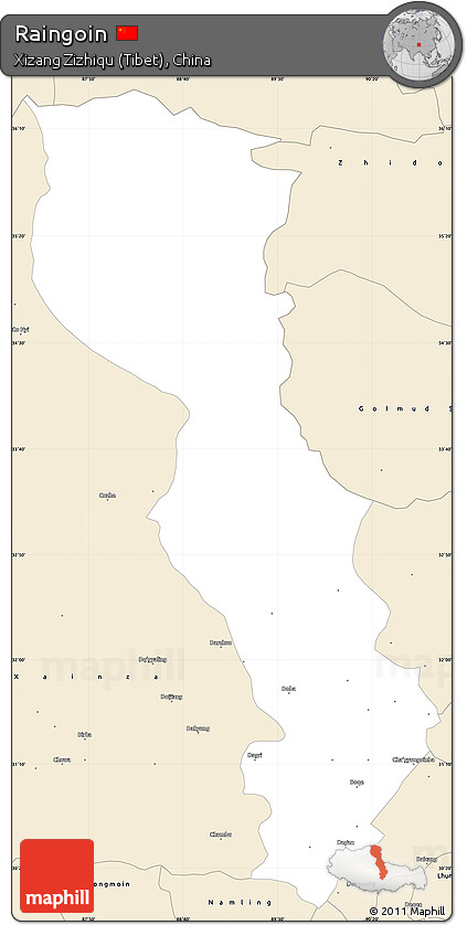 Classic Style Simple Map of Raingoin