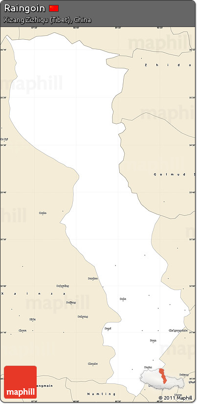 Classic Style Simple Map of Raingoin