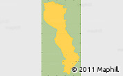 Savanna Style Simple Map of Raingoin, single color outside