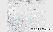 Physical 3D Map of Rutog, desaturated