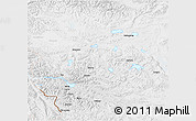 Physical 3D Map of Rutog, lighten