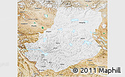 Physical 3D Map of Rutog, satellite outside