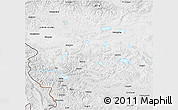 Physical 3D Map of Rutog, semi-desaturated