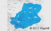 Political 3D Map of Rutog, physical outside