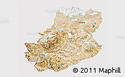 Satellite 3D Map of Rutog, cropped outside