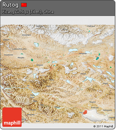 Satellite 3D Map of Rutog
