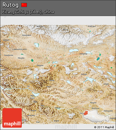 Satellite 3D Map of Rutog