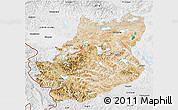 Satellite 3D Map of Rutog, physical outside