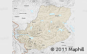 Shaded Relief 3D Map of Rutog, physical outside