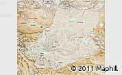 Shaded Relief 3D Map of Rutog, satellite outside