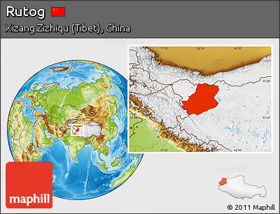 Physical Location Map of Rutog