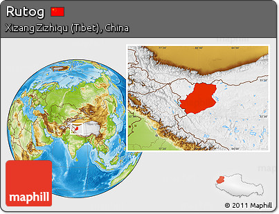 Physical Location Map of Rutog