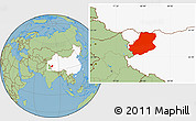 Savanna Style Location Map of Rutog, highlighted country