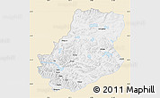 Classic Style Map of Rutog, single color outside