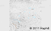 Physical Map of Rutog, lighten, desaturated