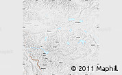 Physical Map of Rutog, lighten