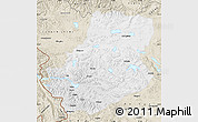 Physical Map of Rutog, shaded relief outside
