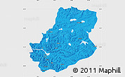 Political Map of Rutog, single color outside