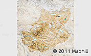 Satellite Map of Rutog, lighten