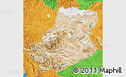 Satellite Map of Rutog, political outside